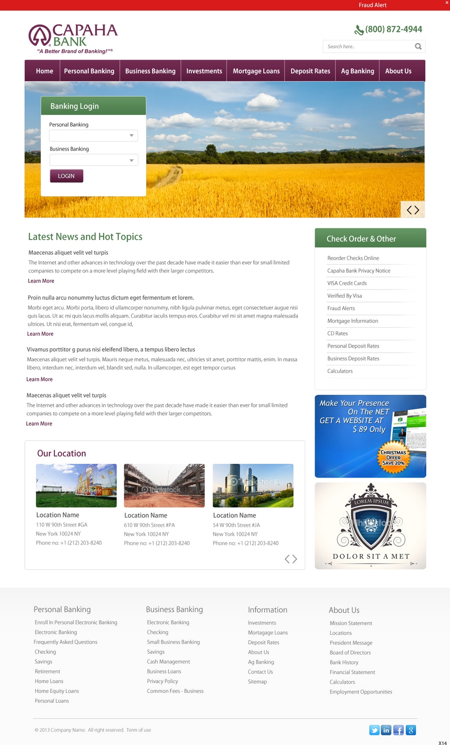 Web Design by pb for this project | Design #2066714