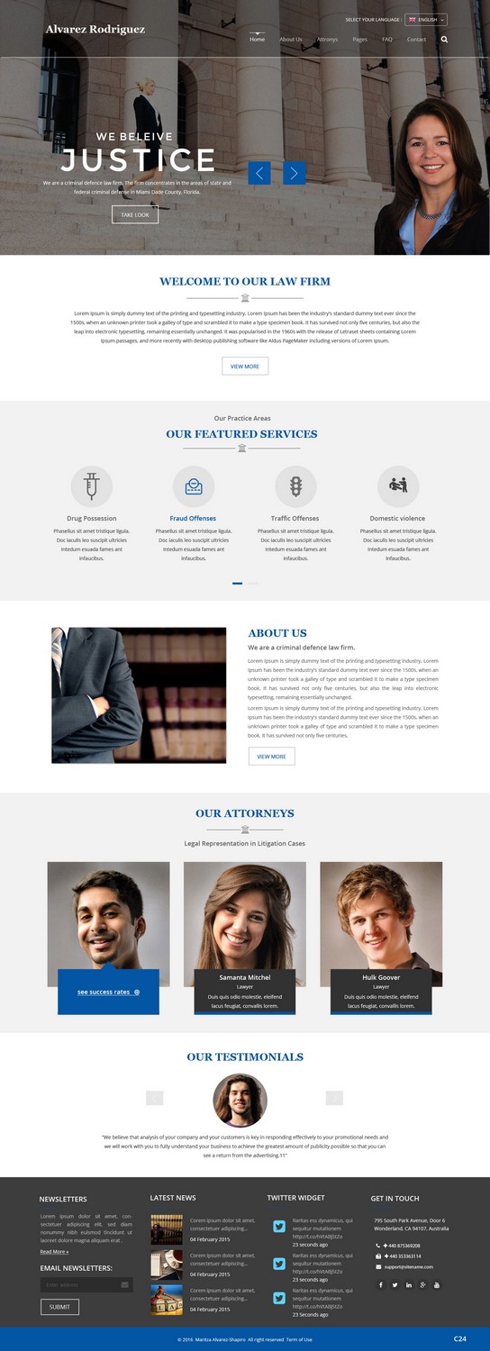 Web Design by pb for Maritza Alvarez-Shapiro, P.A. | Design #9467070