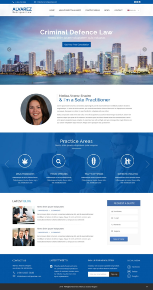 Web Design by pb for Maritza Alvarez-Shapiro, P.A. | Design: #9471661
