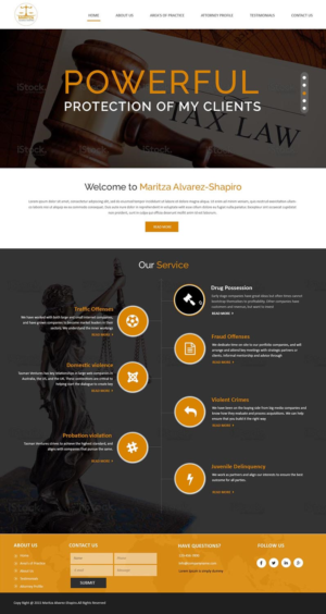 Diseño Web por Creations Box 2015 para Maritza Alvarez-Shapiro, P.A. | Diseño: #9502917