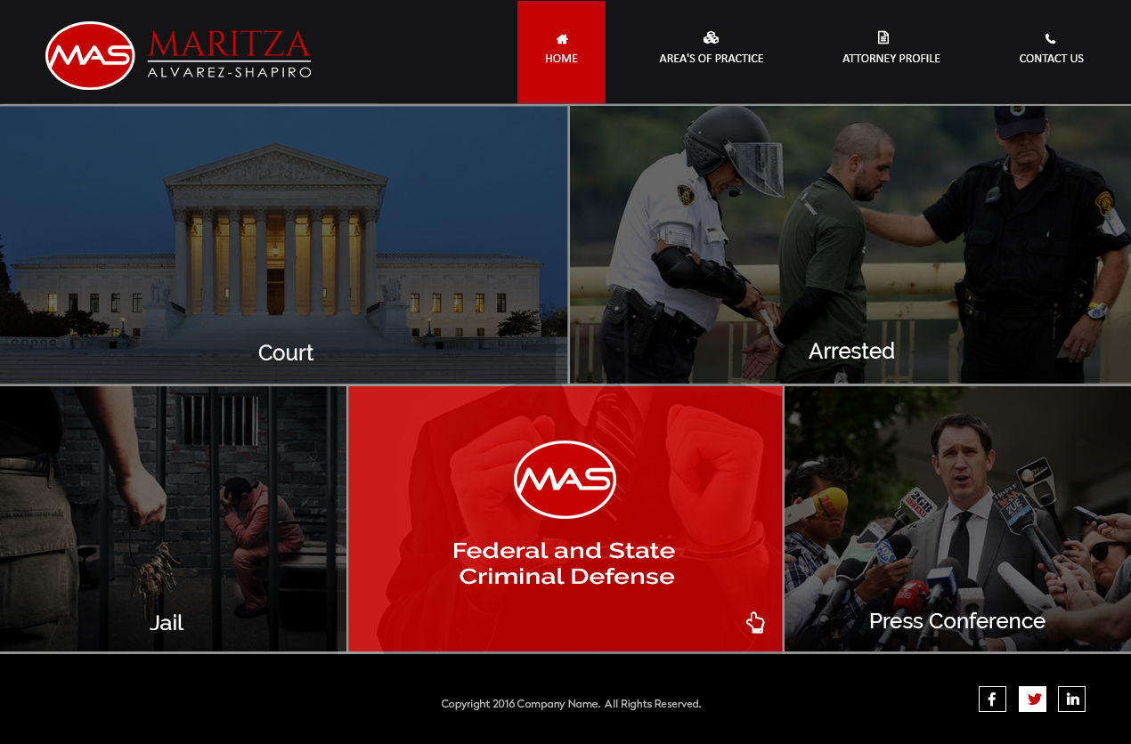 Web-Design von Creations Box 2015 für Maritza Alvarez-Shapiro, P.A. | Design #9540663