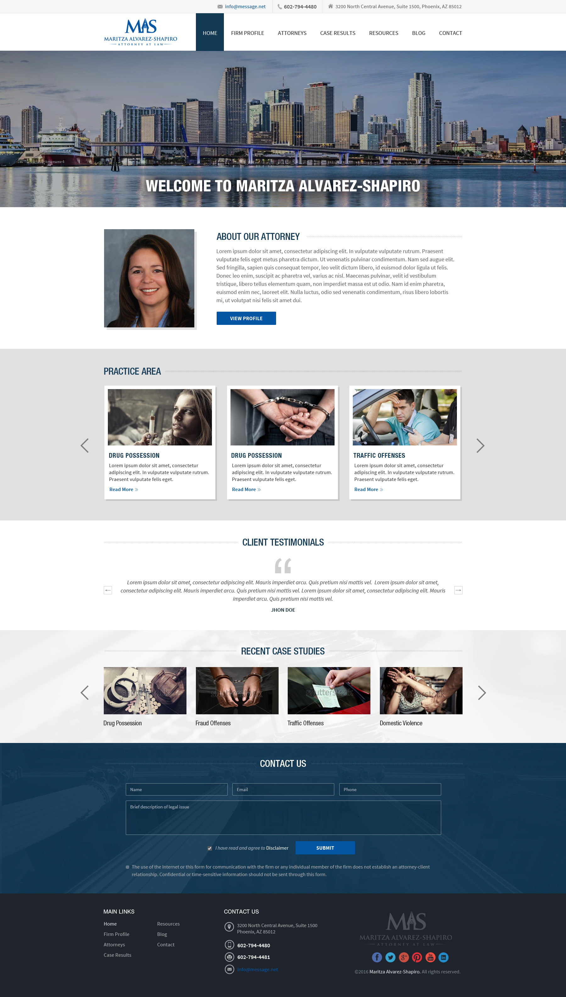 Diseño Web por creative.bugs para Maritza Alvarez-Shapiro, P.A. | Diseño #9490391