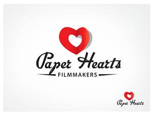 PAPER HEARTS ( FIRST TITLE) FILMMAKERS (SECOND TITLE) | Logo Design by Vicez