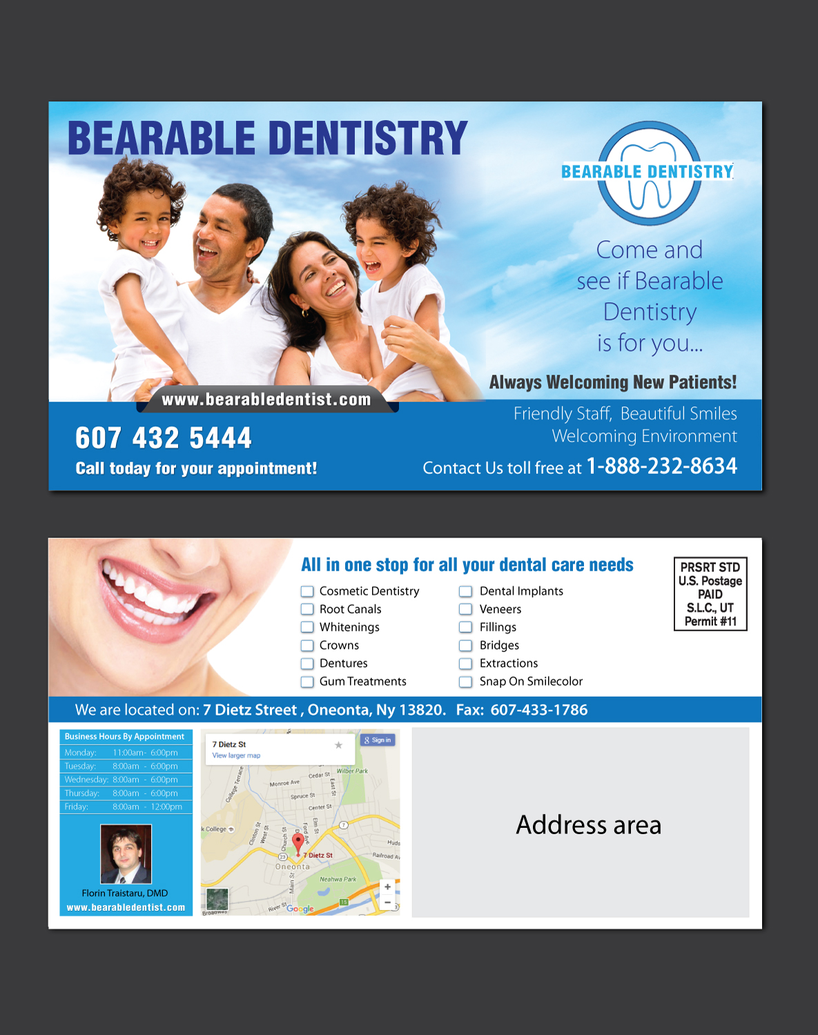 Postcard Design by meet007 for this project | Design #9469425