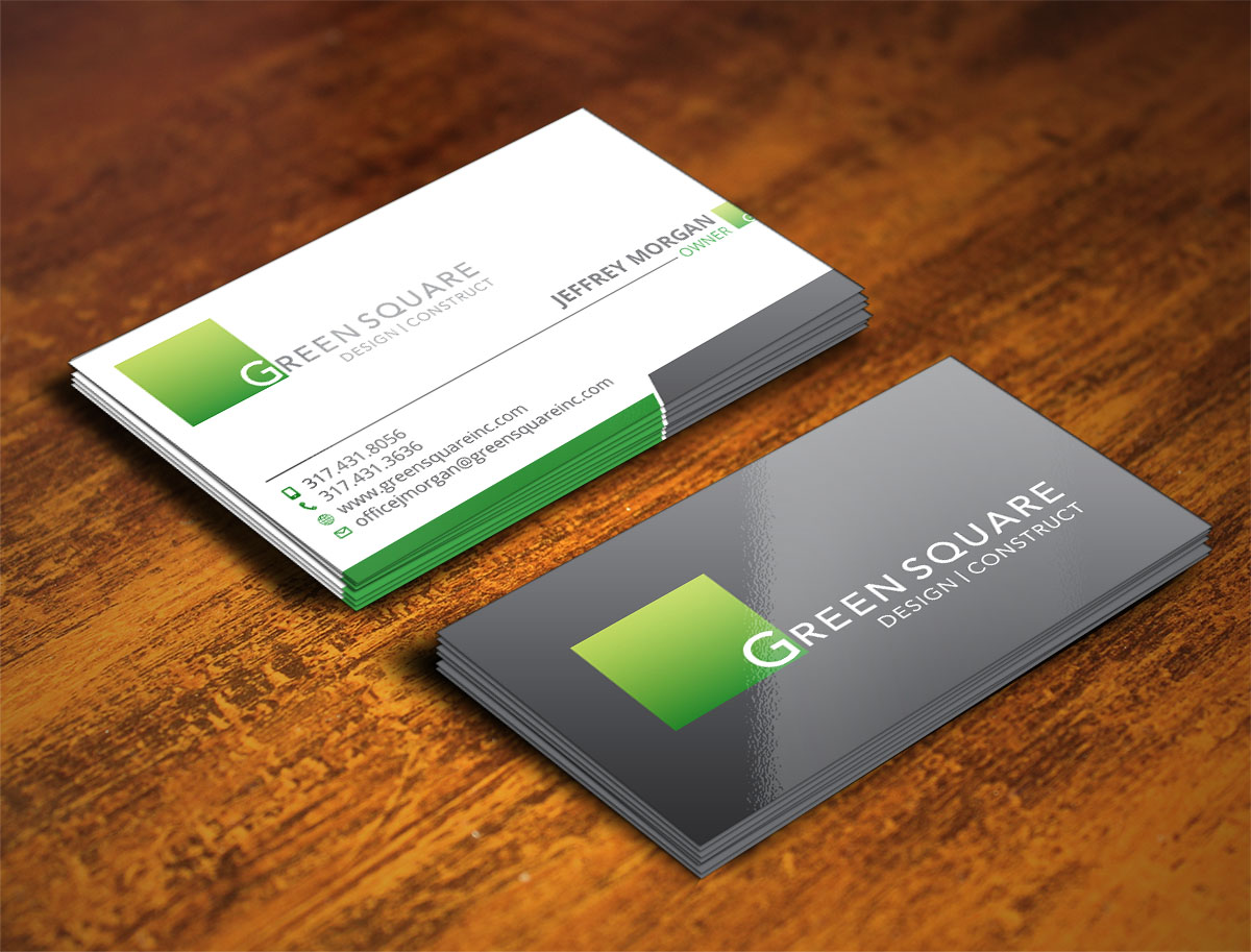 Business Card Design by Verified artistry for Green Square Design Construct Inc. | Design #9476267