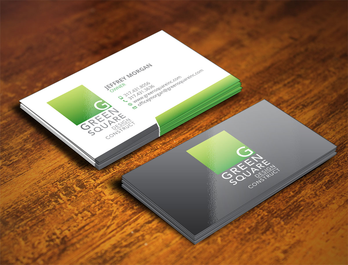 Business Card Design by Verified artistry (Design garden) for Green Square Design Construct Inc. | Design #9476268