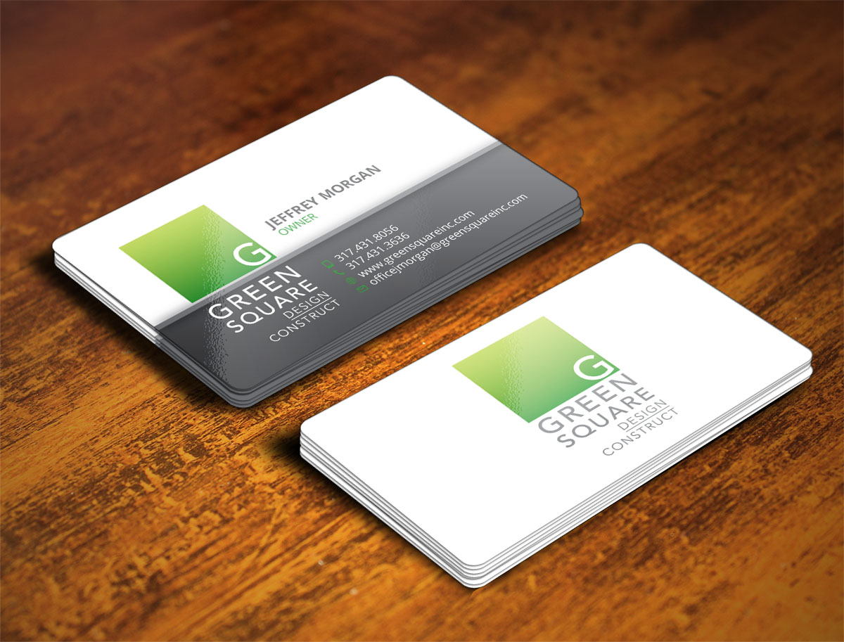 Business Card Design by Verified artistry (Design garden) for Green Square Design Construct Inc. | Design #9476274