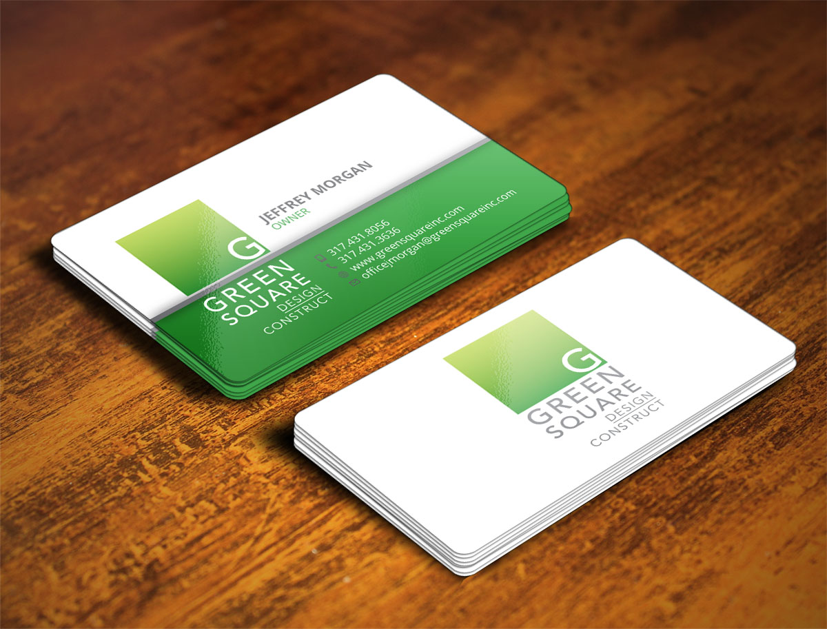 Business Card Design by Verified artistry (Design garden) for Green Square Design Construct Inc. | Design #9476276