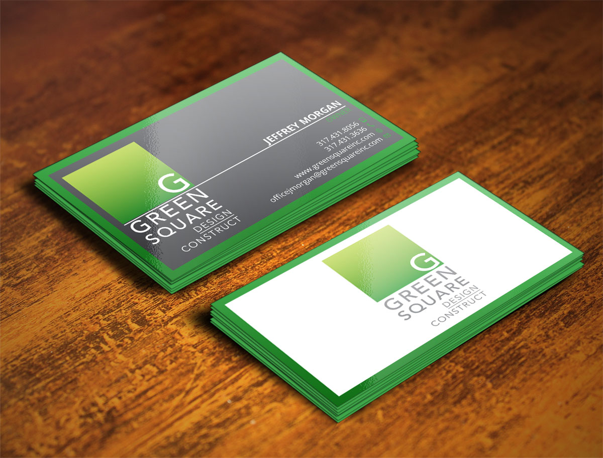 Design de Carte de Visite par Verified artistry (Design garden) pour Green Square Design Construct Inc. | Design #9476280