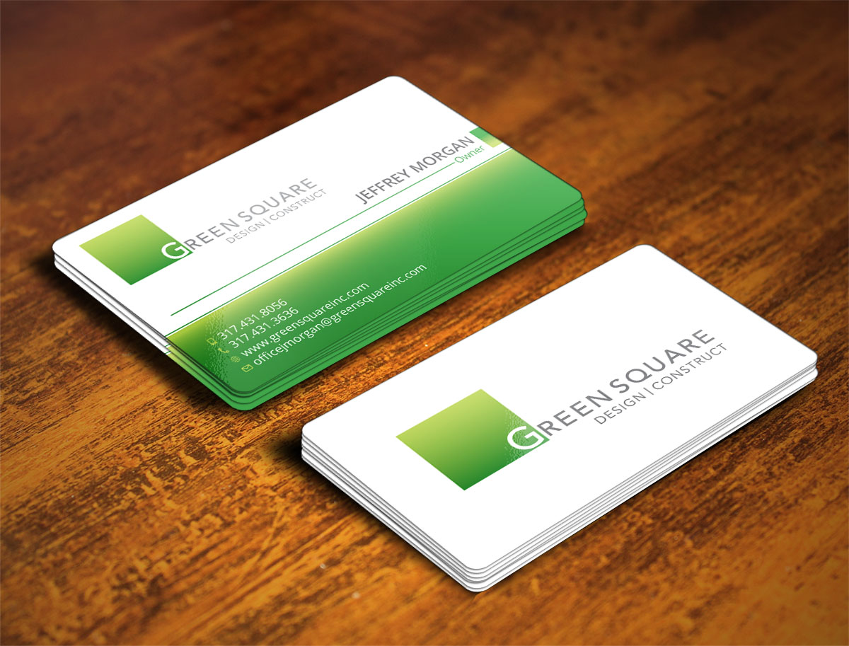 Business Card Design by Verified artistry (Design garden) for Green Square Design Construct Inc. | Design #9476284