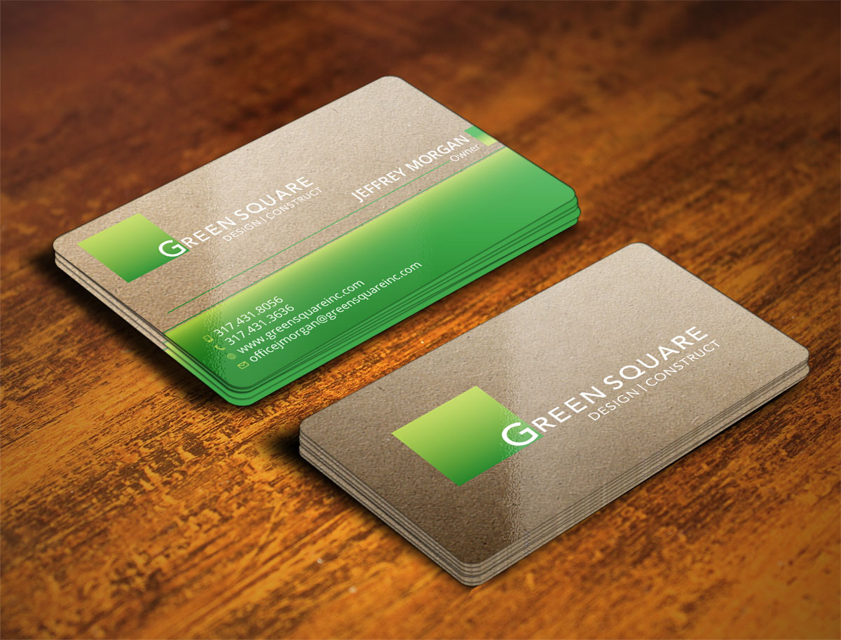 Business Card Design by Verified artistry (Design garden) for Green Square Design Construct Inc. | Design #9476287