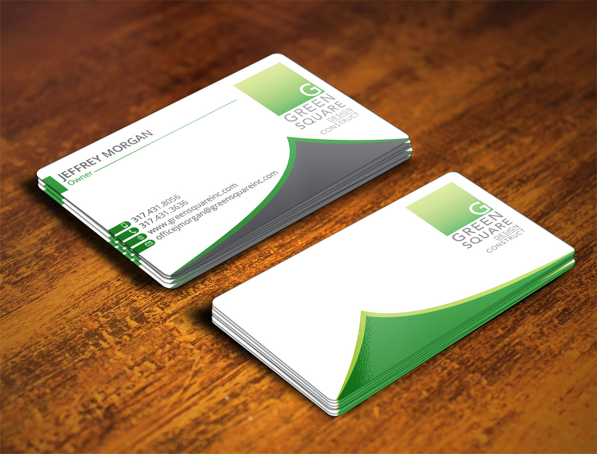 Business Card Design by Verified artistry (Design garden) for Green Square Design Construct Inc. | Design #9476288