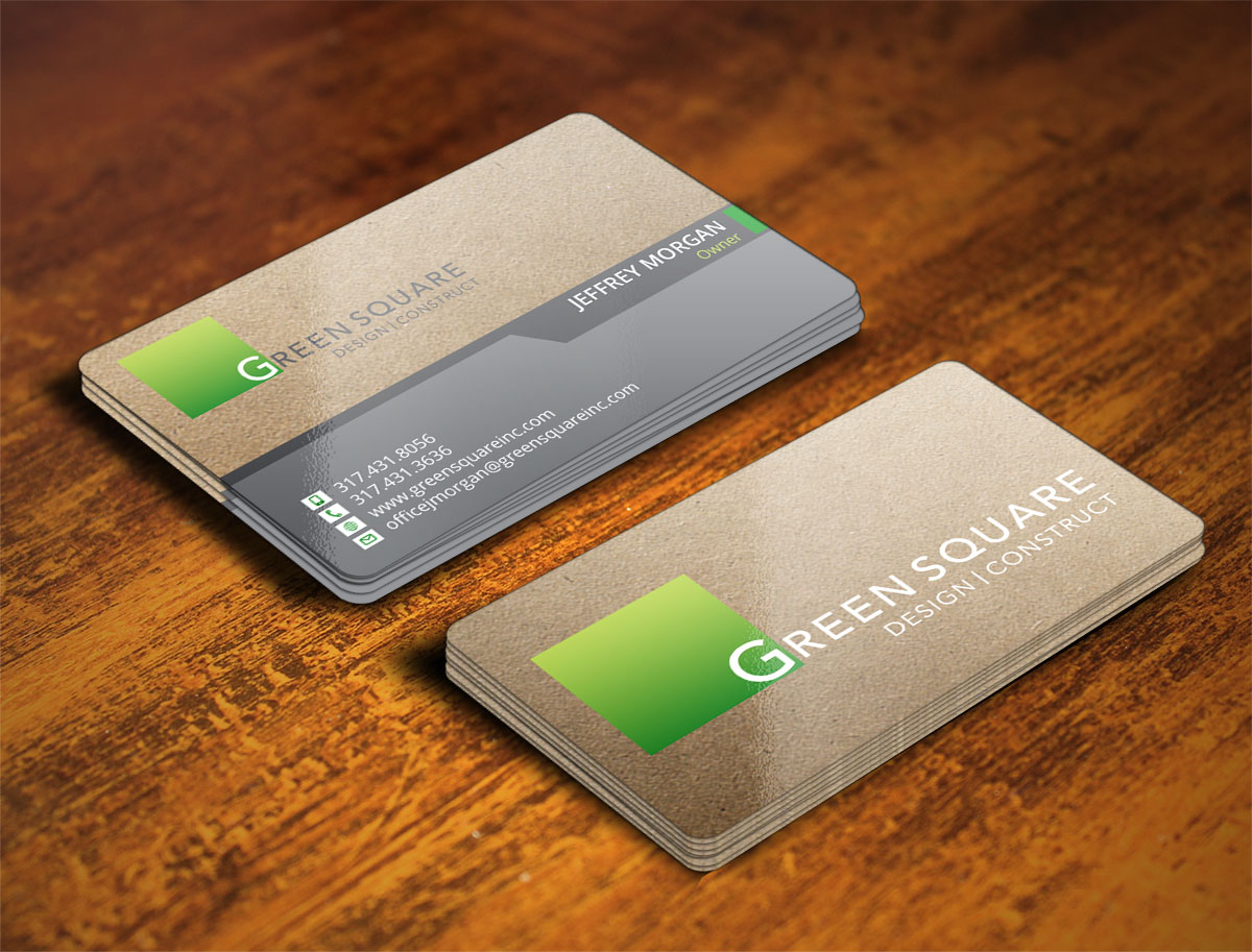 Business Card Design by Verified artistry (Design garden) for Green Square Design Construct Inc. | Design #9476326