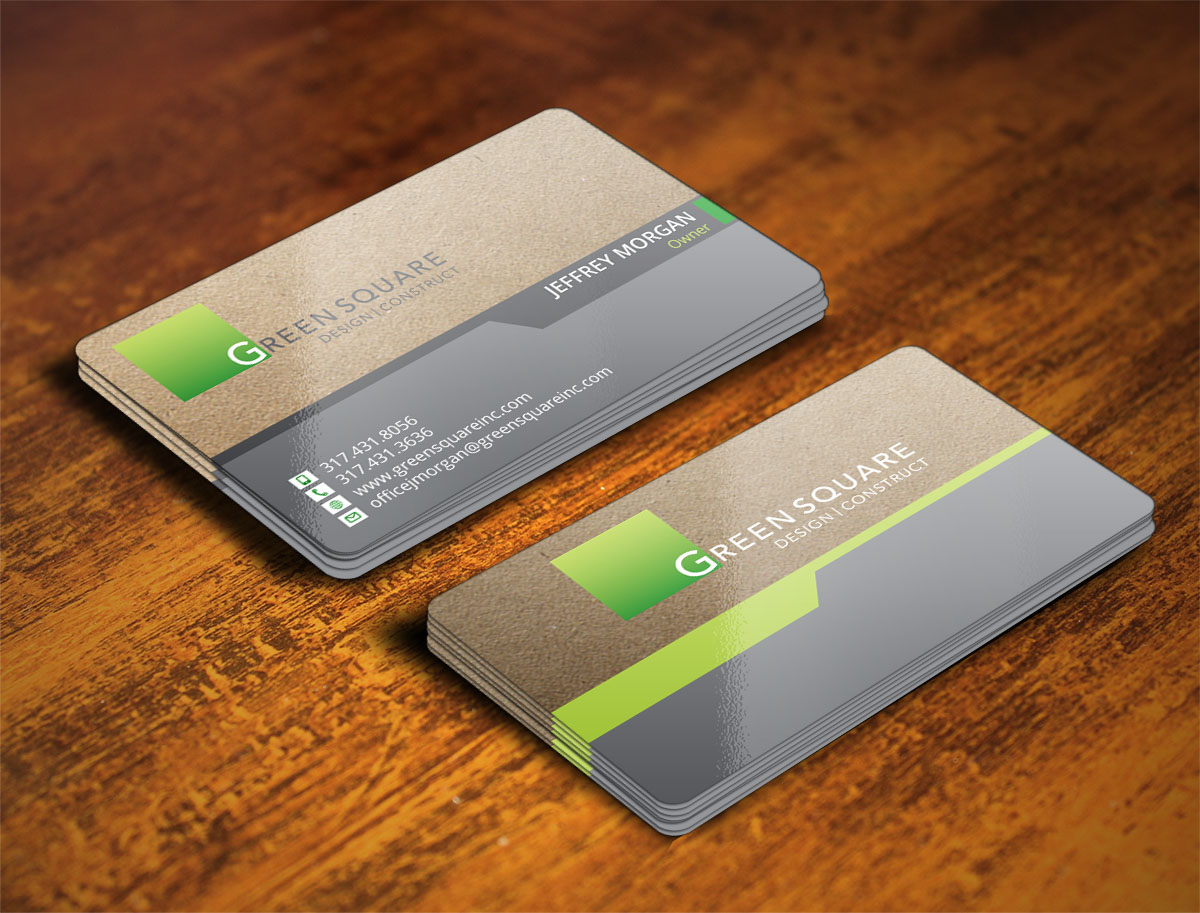 Business Card Design by Verified artistry (Design garden) for Green Square Design Construct Inc. | Design #9476327
