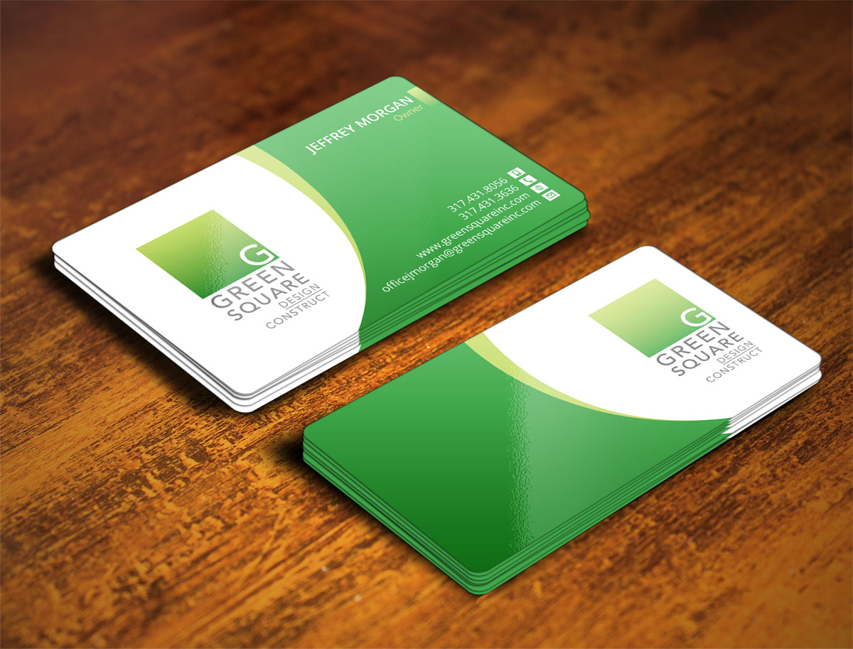 Design de Carte de Visite par Verified artistry (Design garden) pour Green Square Design Construct Inc. | Design #9476330