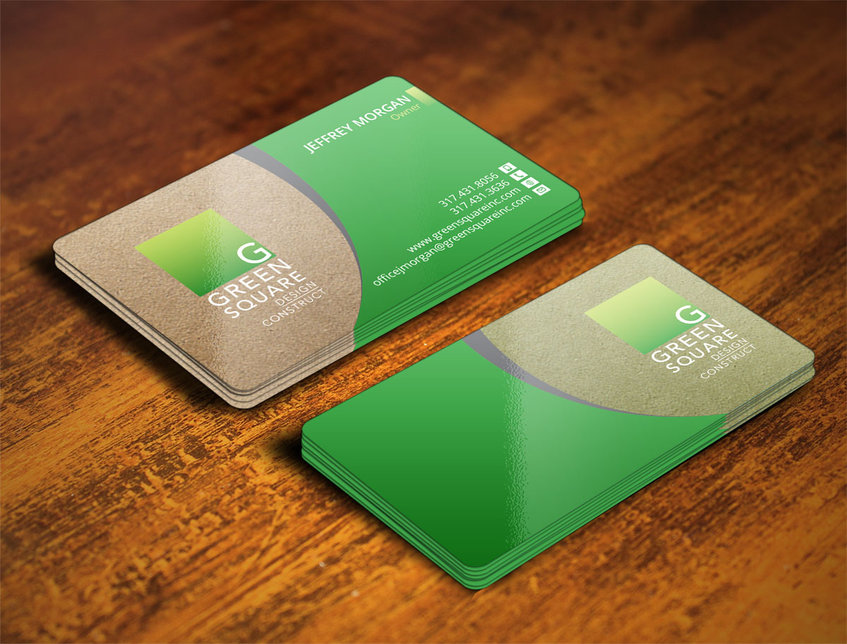 Business Card Design by Verified artistry (Design garden) for Green Square Design Construct Inc. | Design #9476334
