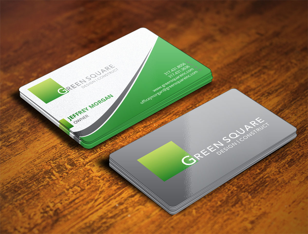 Business Card Design by Verified artistry (Design garden) for Green Square Design Construct Inc. | Design #9476335
