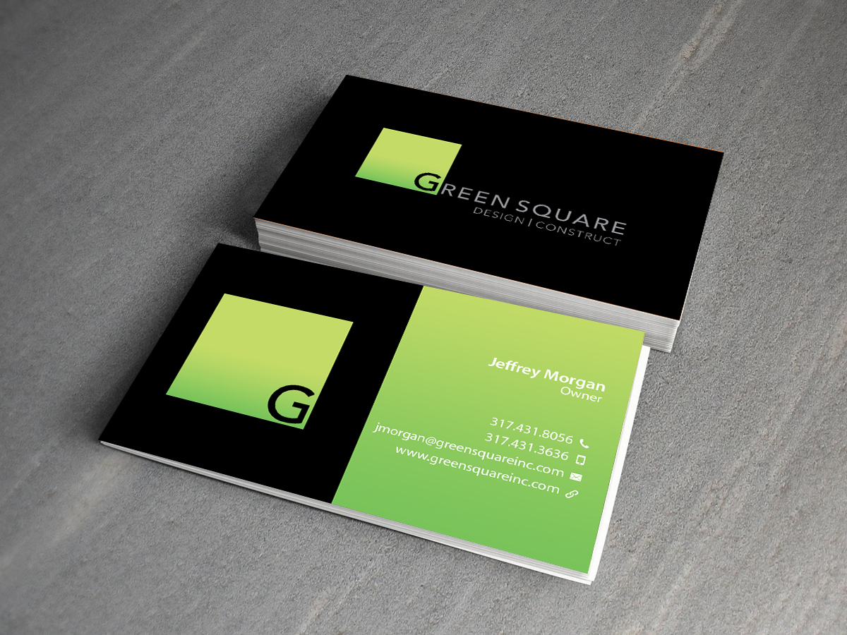 Visitenkarten-Design von Creations Box 2015 für Green Square Design Construct Inc. | Design #9456220