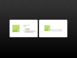Business Card Design by Creations Box 2015 for Green Square Design Construct Inc. | Design: #9456224