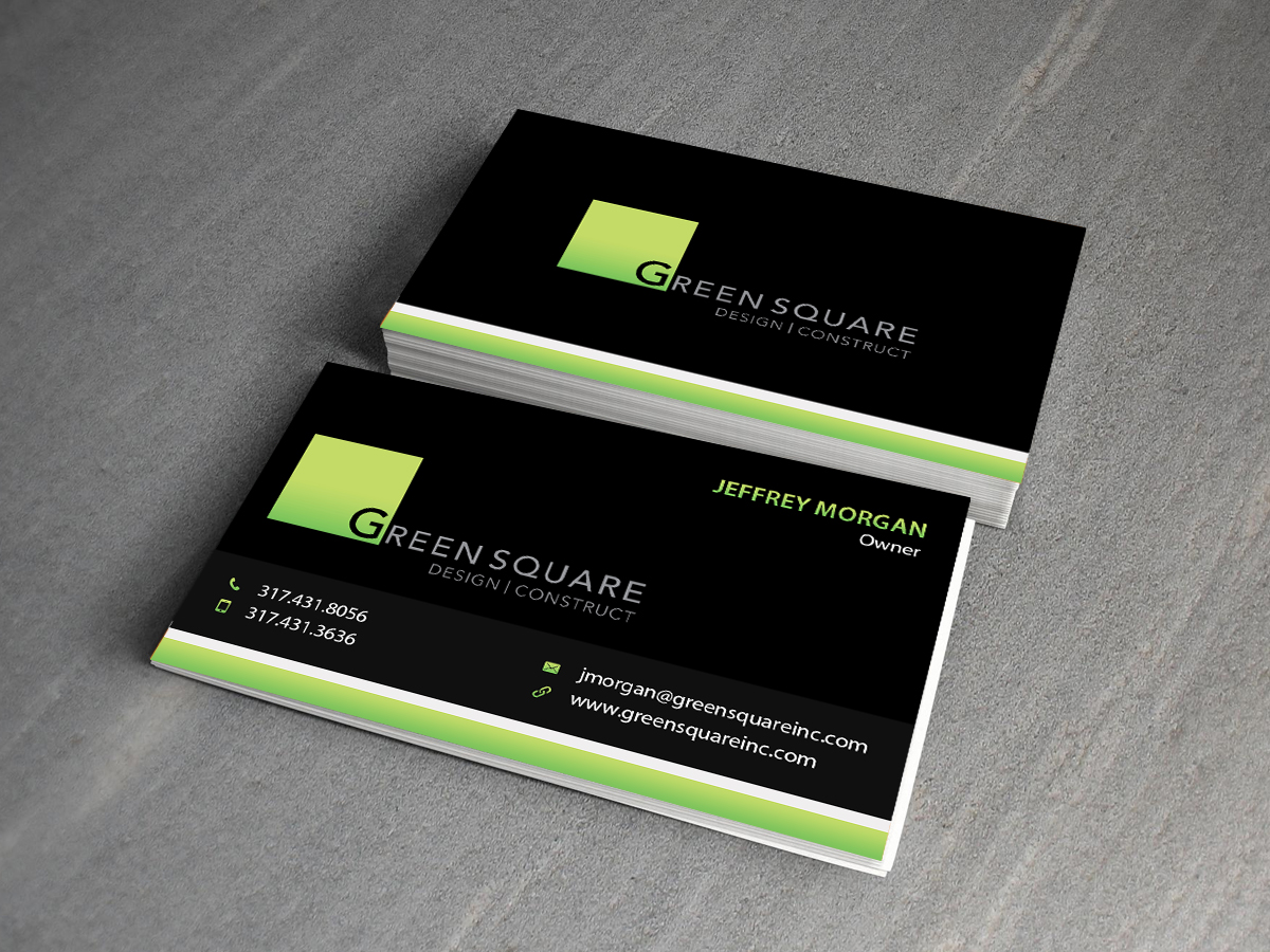 Visitenkarten-Design von Creations Box 2015 für Green Square Design Construct Inc. | Design #9456230