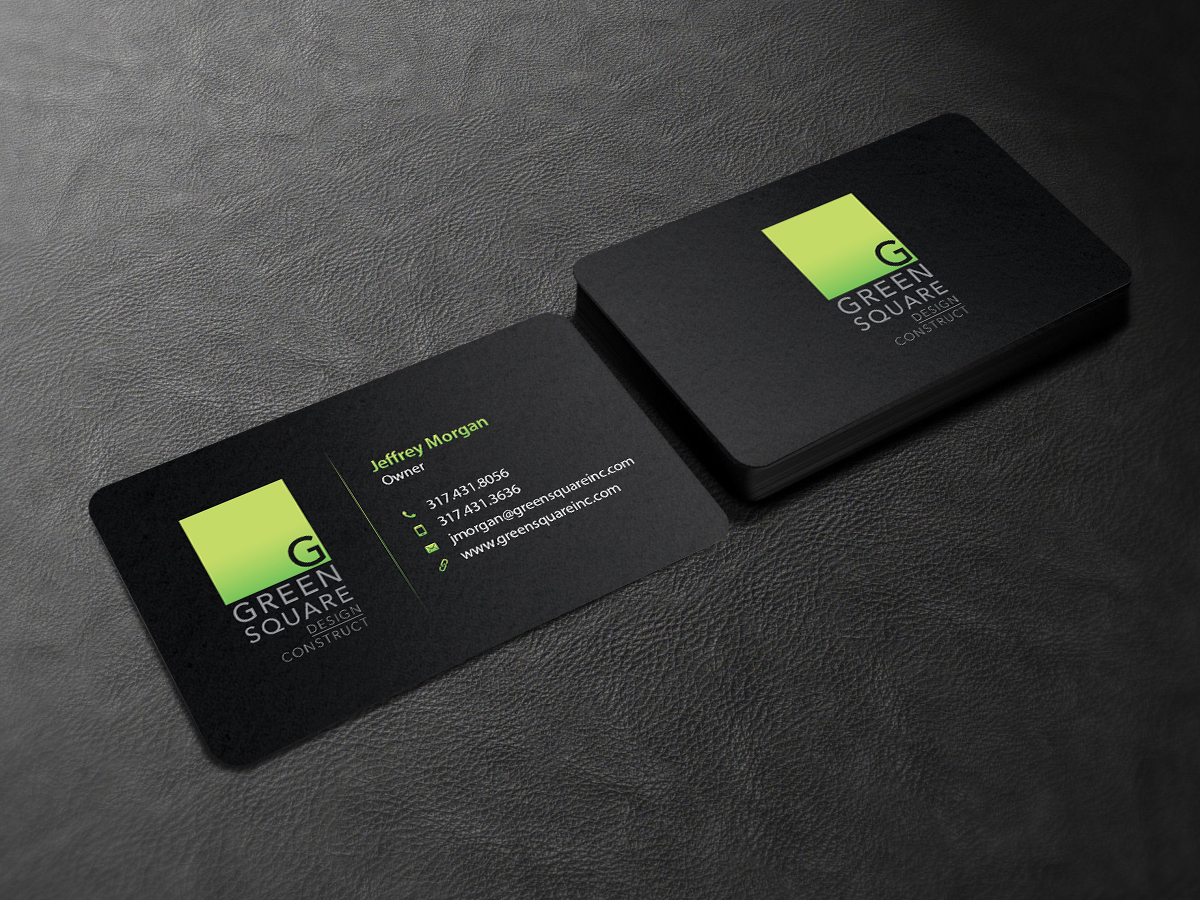 Business Card Design by Creations Box 2015 for Green Square Design Construct Inc. | Design #9456235