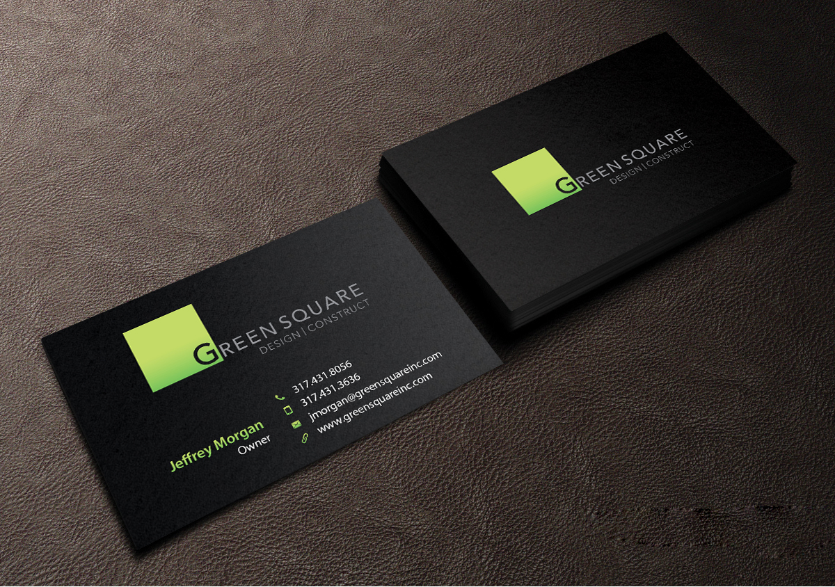 Design de Carte de Visite par Creations Box 2015 pour Green Square Design Construct Inc. | Design #9456237