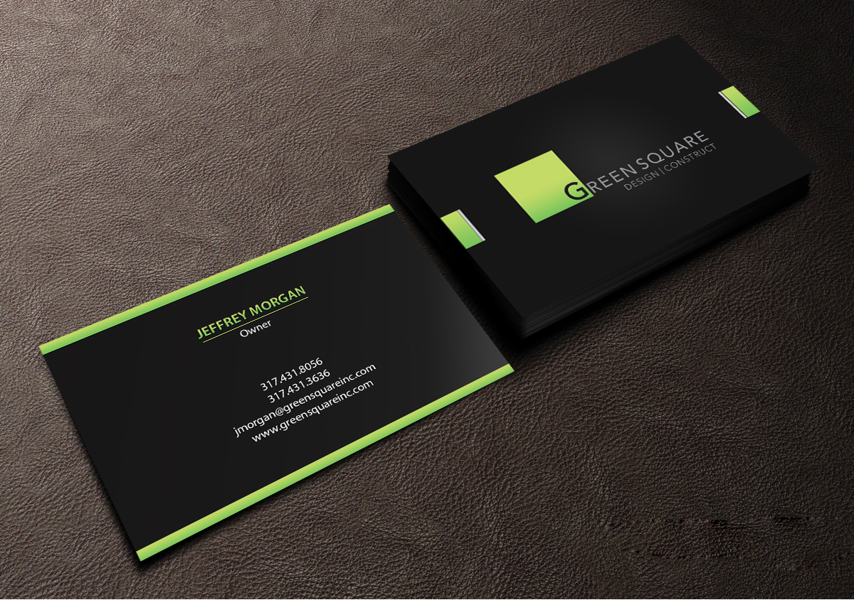Design de Carte de Visite par Creations Box 2015 pour Green Square Design Construct Inc. | Design #9456239