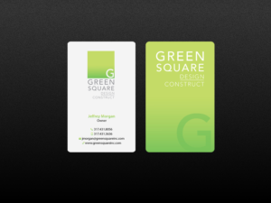 Business Card Design by Creations Box 2015 for Green Square Design Construct Inc. | Design: #9456241