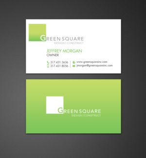 Visitenkarten-Design von chandrayaan.creative für Green Square Design Construct Inc. | Design: #9454574
