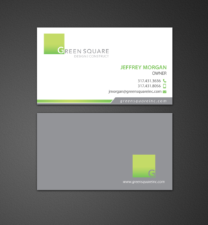 Visitenkarten-Design von chandrayaan.creative für Green Square Design Construct Inc. | Design: #9456108