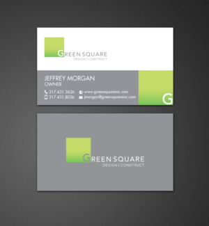 Visitenkarten-Design von chandrayaan.creative für Green Square Design Construct Inc. | Design: #9456109