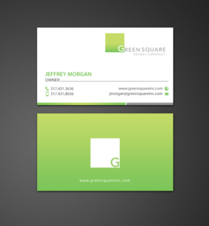 Visitenkarten-Design von chandrayaan.creative für Green Square Design Construct Inc. | Design: #9456113