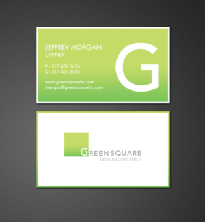Visitenkarten-Design von chandrayaan.creative für Green Square Design Construct Inc. | Design: #9456119