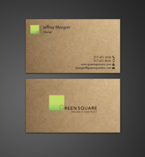 Business Card Design by chandrayaan.creative for Green Square Design Construct Inc. | Design: #9456121