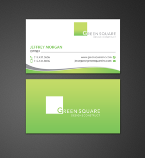 Business Card Design by chandrayaan.creative for Green Square Design Construct Inc. | Design: #9467102