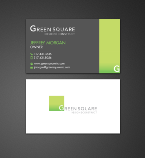 Business Card Design by chandrayaan.creative for Green Square Design Construct Inc. | Design: #9467106