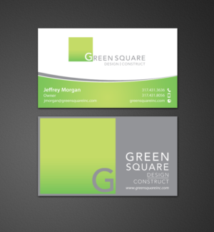 Business Card Design by chandrayaan.creative for Green Square Design Construct Inc. | Design: #9467109