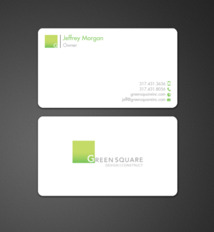 Business Card Design by chandrayaan.creative for Green Square Design Construct Inc. | Design: #9486263