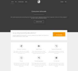 Web Design by BlosterDesign for Bret Lusskin PA | Design #9513936