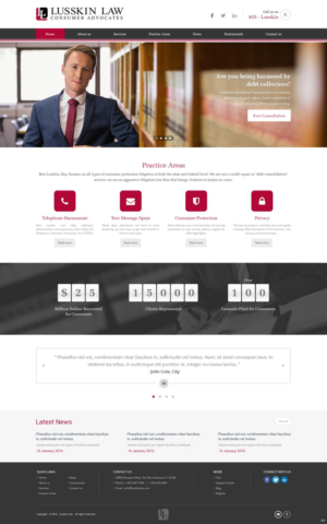 Web Design by pb for Bret Lusskin PA | Design: #9438287