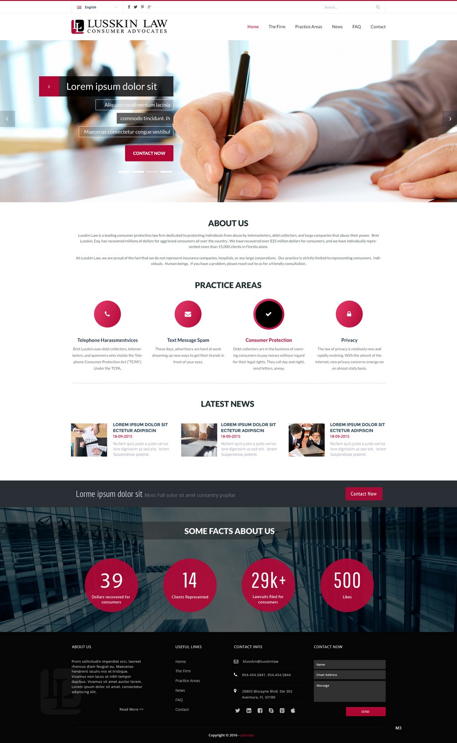 Web Design by pb for Bret Lusskin PA | Design #9454216