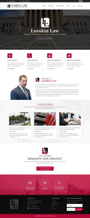 Web Design by pb for Bret Lusskin PA | Design: #9454219