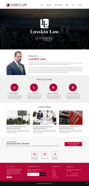 Web Design by pb for Bret Lusskin PA | Design: #9454220
