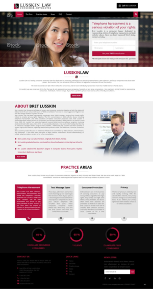 Web Design by pb for Bret Lusskin PA | Design: #9454221