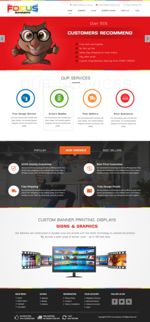 Wordpress Design by webxvision for Focus Banners | Design: #9562581