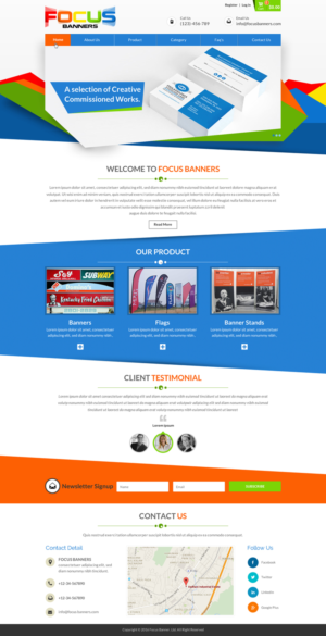 Wordpress Design by Sbss for Focus Banners | Design: #9466161