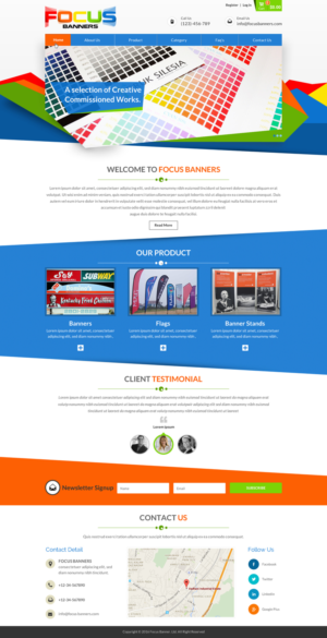 Wordpress Design by Sbss for Focus Banners | Design: #9466162