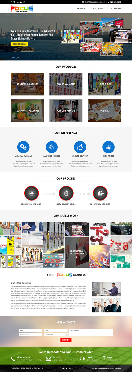 Design Wordpress par Sbss pour Focus Banners | Design #9754465