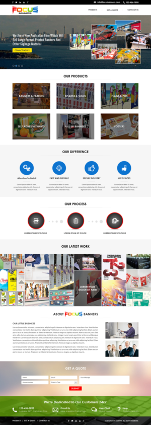 Wordpress Design by Sbss for Focus Banners | Design: #9754465