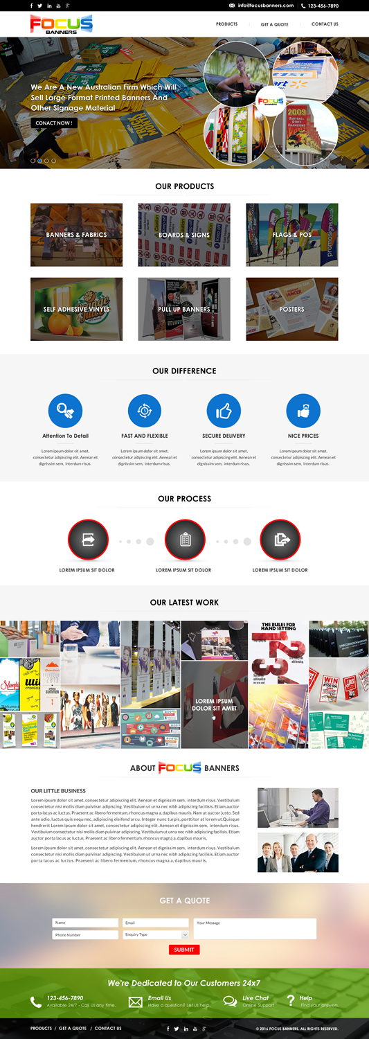 Design Wordpress par Sbss pour Focus Banners | Design #9754468